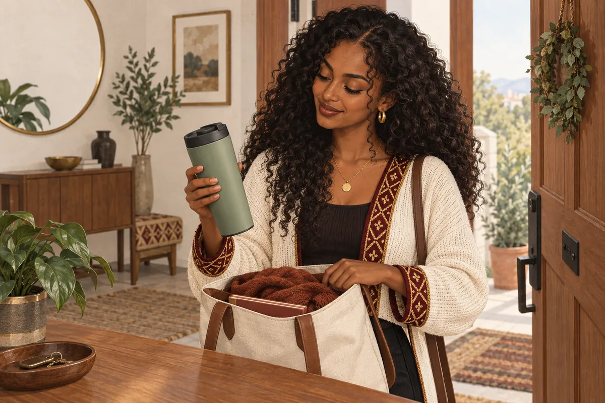 Illustration of the ceramic-lined travel mug