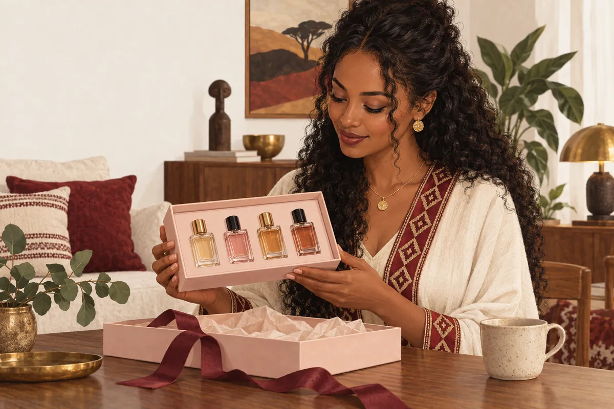 Illustration of the mini eau de parfum discovery set